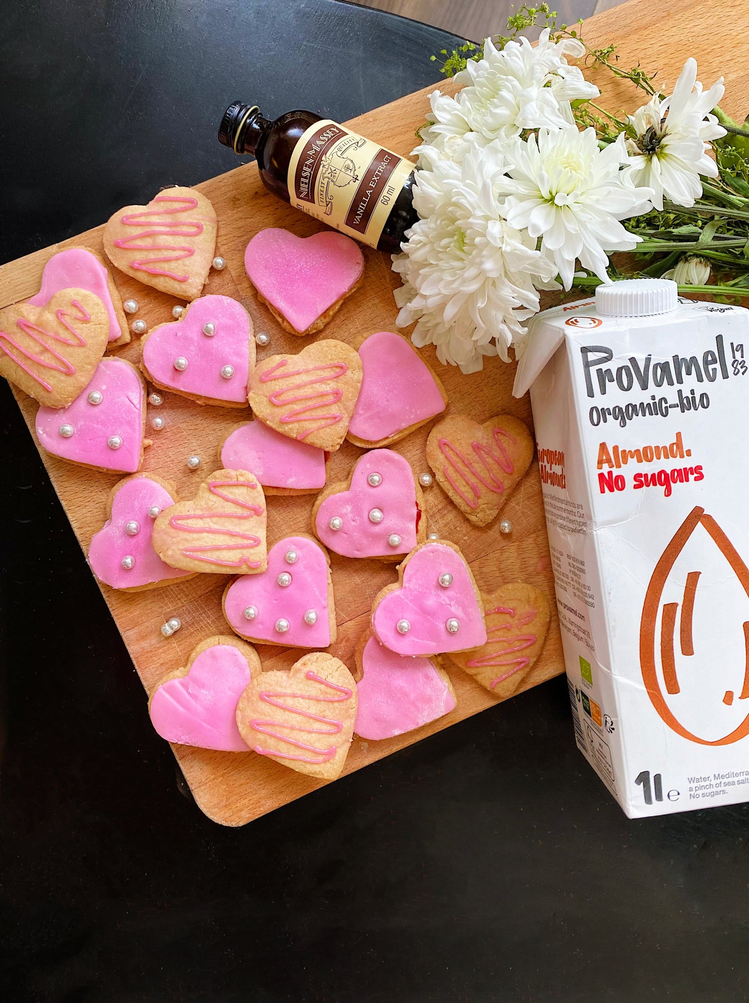 Vegan Valentine's Day Heart Cookies Recipe