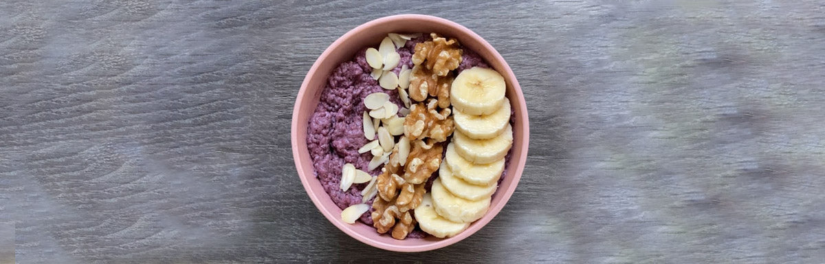 Blackcurrant Chia Pudding