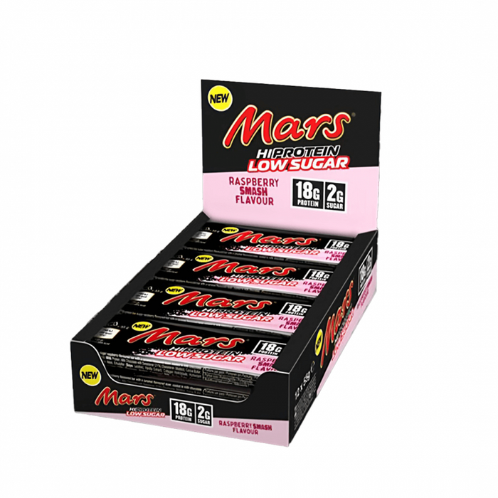 Mars Hi Protein Low Sugar Raspberry Smash 12 x 55g