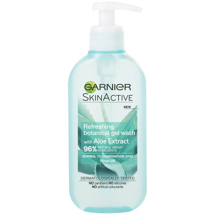 Garnier Natural Aloe Extract Gel Wash for Normal Skin 200ml