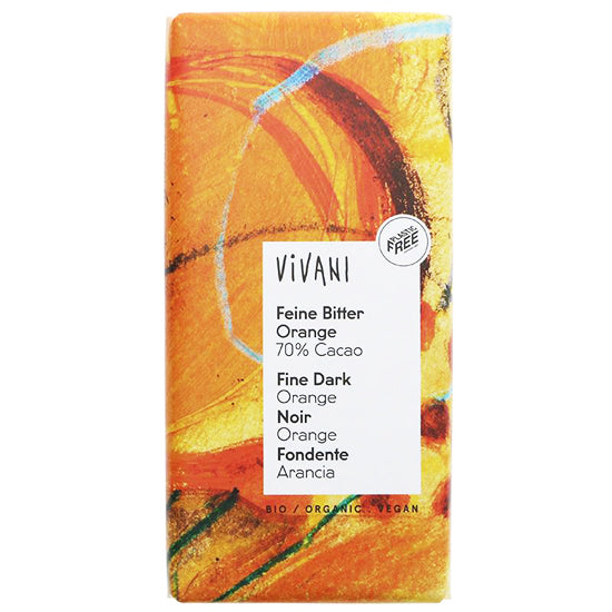 Vivani Dark Orange Chocolate 100g