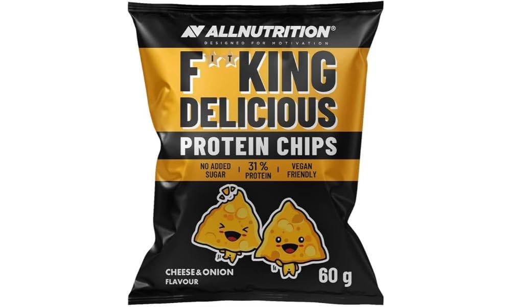 Allnutrition Fitking Delicious Protein Chips, Cheese and Onion - 60g