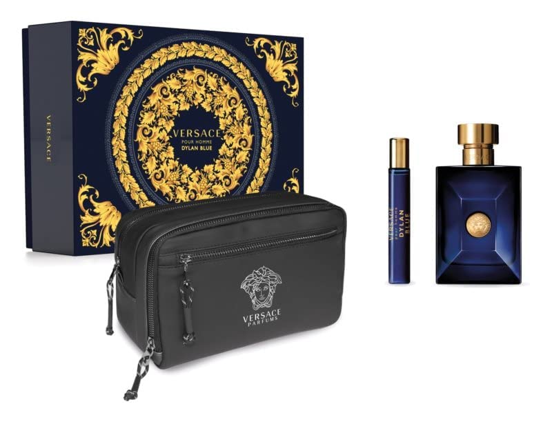 Versace Dylan Blue 100ml EDT Spray +10ml EDT Mini + Trousse