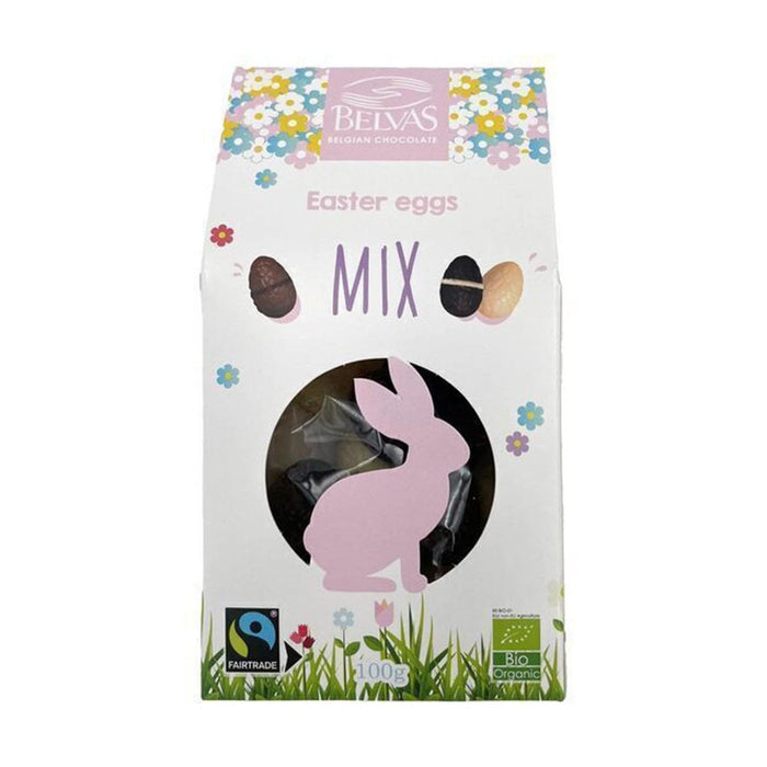 Belvas Organic Chocolate Easter Eggs Mix 100g