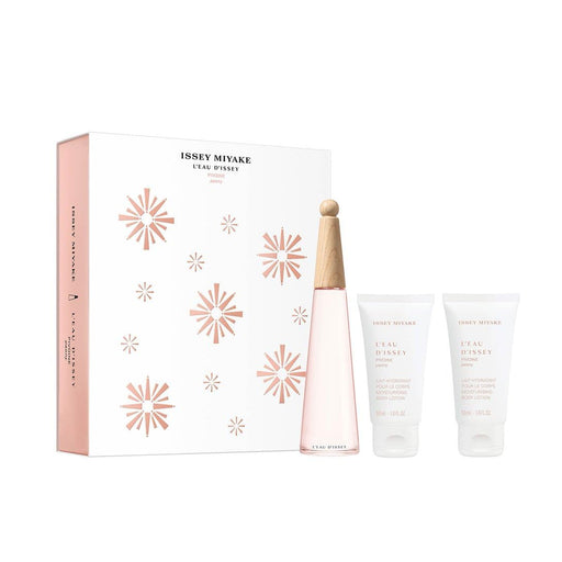 Issey Miyake L'eau D'issey Pivoine 3 Piece Gift Set: Eau de Toilette 50ml - Body Lotion 50ml - Shower Cream 50ml