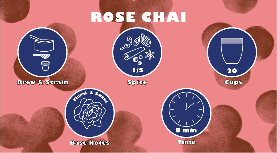 Pamban Chai & Coffee House Rose Chai-Stir & Drink. Made the traditional way over hob