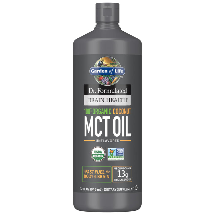 Garden of Life Dr. Formulated Organic Brain Health MCT Oil - 946 ml.