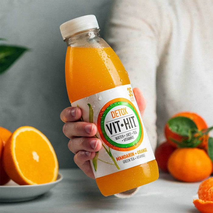 VITHIT Detox 12x500ml Mandarin \u0026 Orange