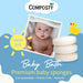 Composty Konjac Baby/Infant Bath Sponges 3pc