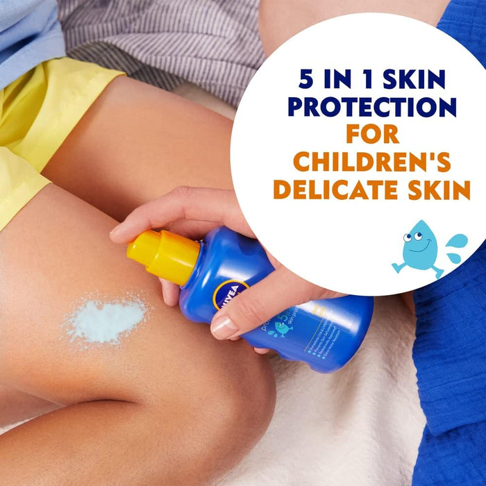 Nivea Sun Kids Protect & Care Coloured Sunscreen Spray SPF 50+ 200ml