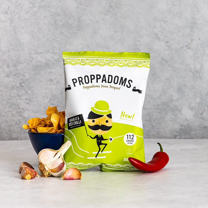 Proppadoms Garlic & Red Chilli Proppadoms 25g