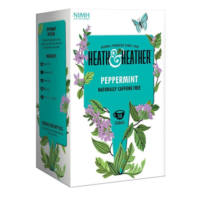 Heath & Heather Peppermint Tea Bags 50 6 x 50bags