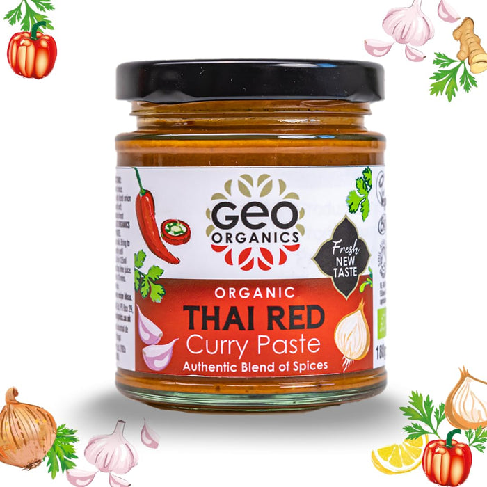 Georganics Pastes - Organic Thai Red Curry Paste 180g