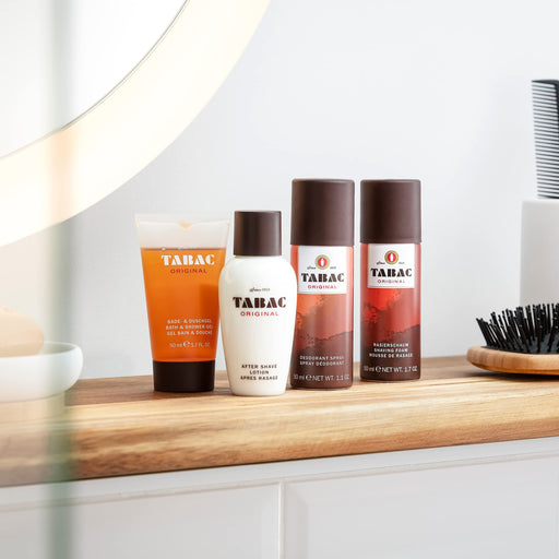 Tabac Aftersahve 50ml Lotion + 50ml Shower Gel + 50ml Deodorant Spray + 50ml Shave Foam