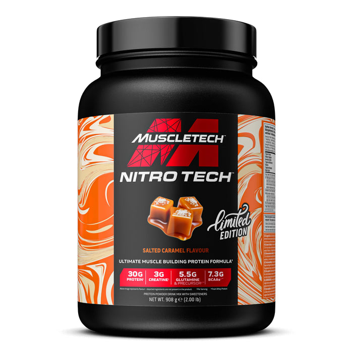 MuscleTech Nitro-Tech, Salted Caramel - 908g