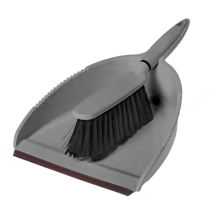 Greener Cleaner Dustpan & Brush Slate Grey (Soft Bristles) 1 Unit