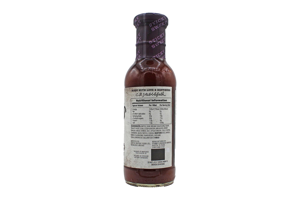 Stubb's Sticky Sweet BBQ Sauce 300ml