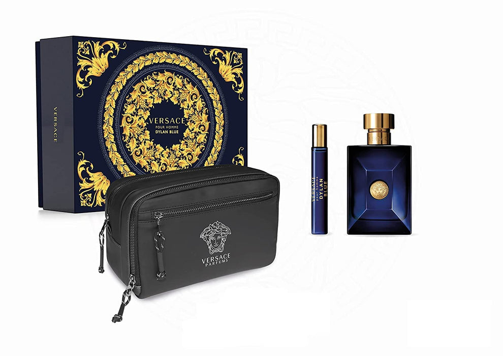 Versace Dylan Blue 100ml EDT Spray +10ml EDT Mini + Trousse