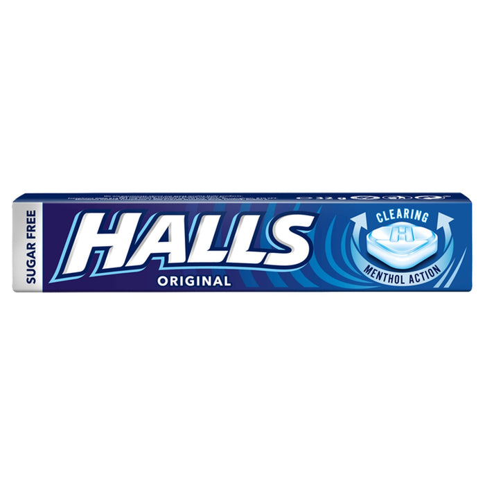 Halls Mentho-Lyptus Throat Stick Pack Original Sugar-Free - Singles