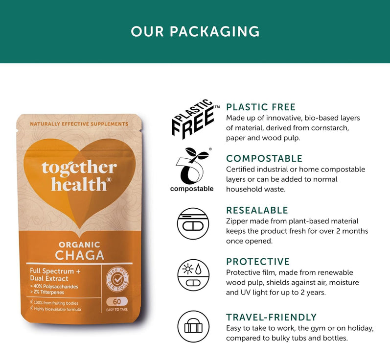 Together Health Organic Chaga - 60 Capsules