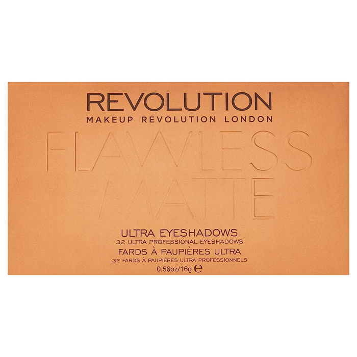 Makeup Revolution Palette de Fards à Paupières Ultra 16g Flawless Matte - 32 Nuances