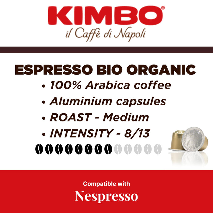 Kimbo Bio - Organic 55g 10 Nespresso Capsules