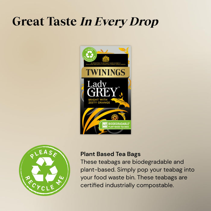 Twinings Lady Grey Teabag 4 x 40bags