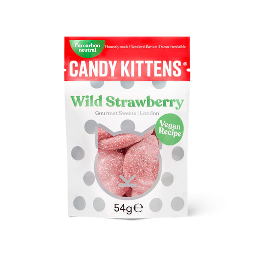 Candy Kittens Wild Strawberry Vegan Sweets 54g