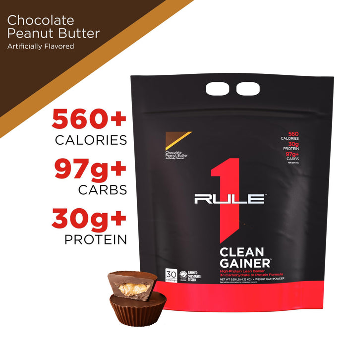 Rule One R1 Clean Gainer, Chocolate Peanut Butter - 4350g