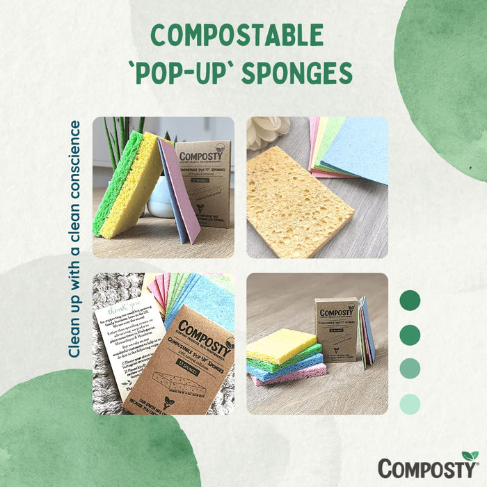 Composty Magic 'Pop-Up' Sponges 12pc