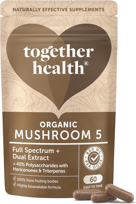 Together Health Organic Mushroom 5 Complex - 60 Capsules