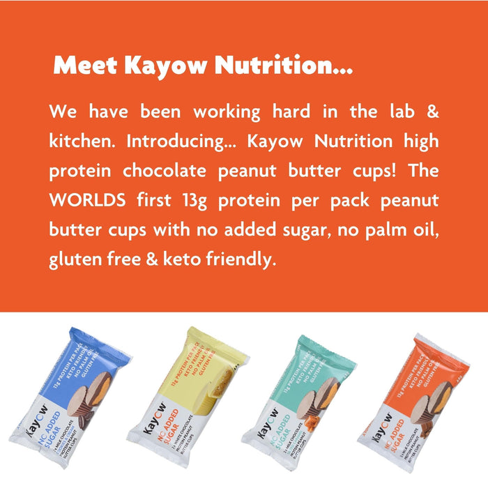 Kayow Nutrition Peanut Butter Cups 12x44g Milk Chocolate