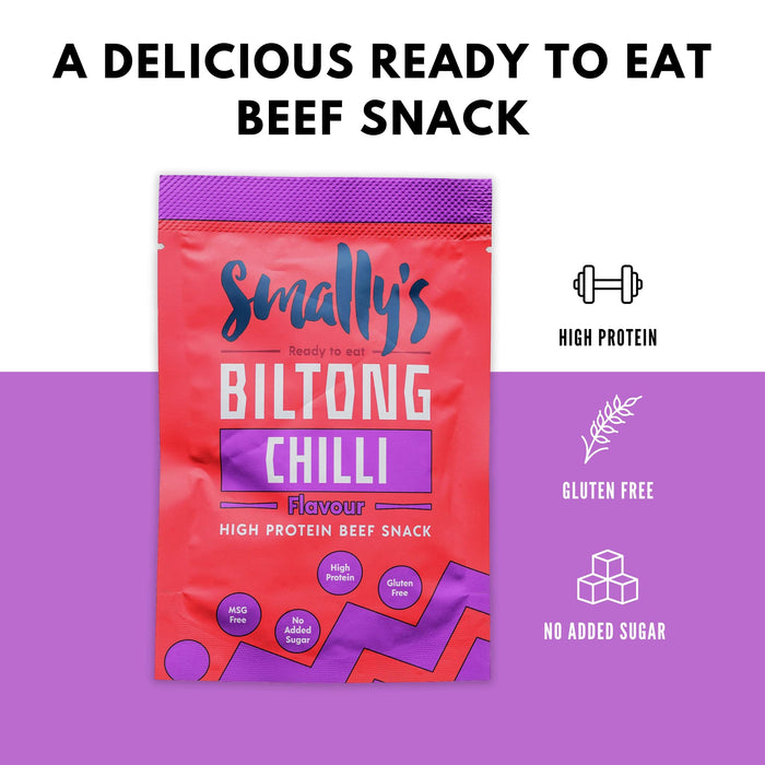 Smally\u0027s Biltong 10x28g Chilli