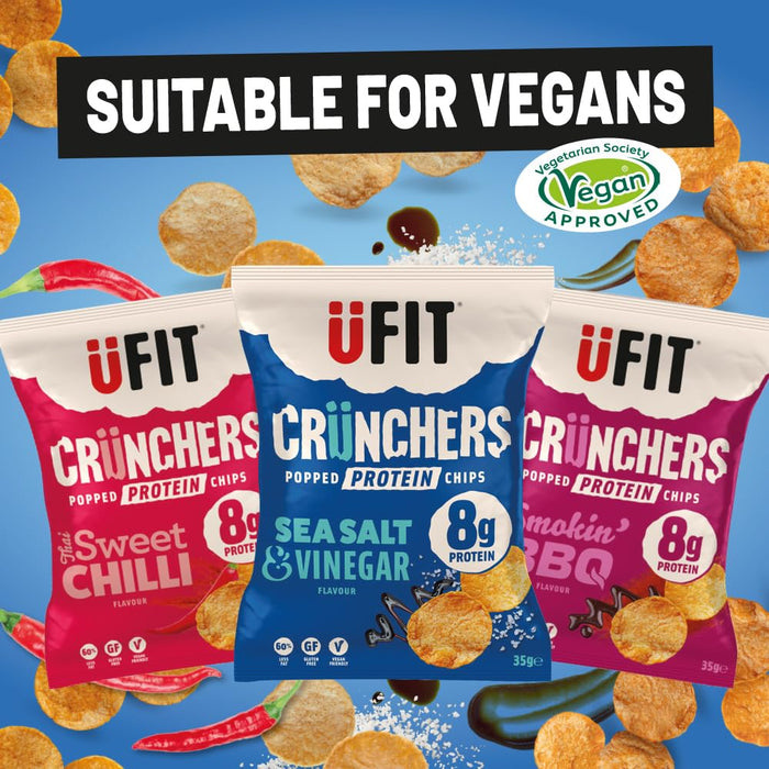 UFIT Crunchers 18x35g Sea Salt \u0026 Vinegar