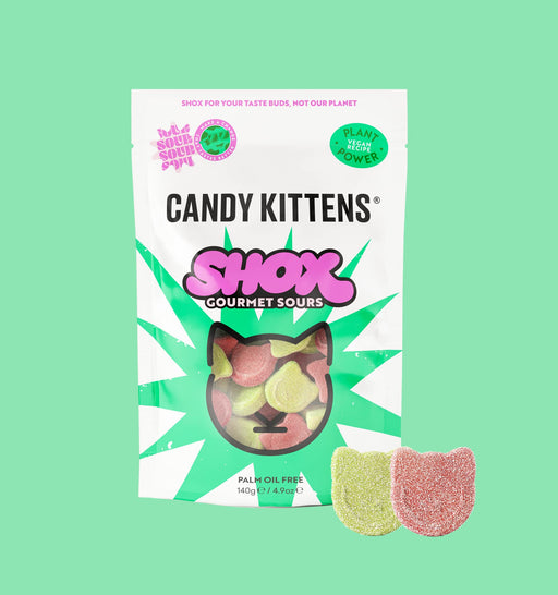 Candy Kittens Sour Shox Vegan Sweets 140g