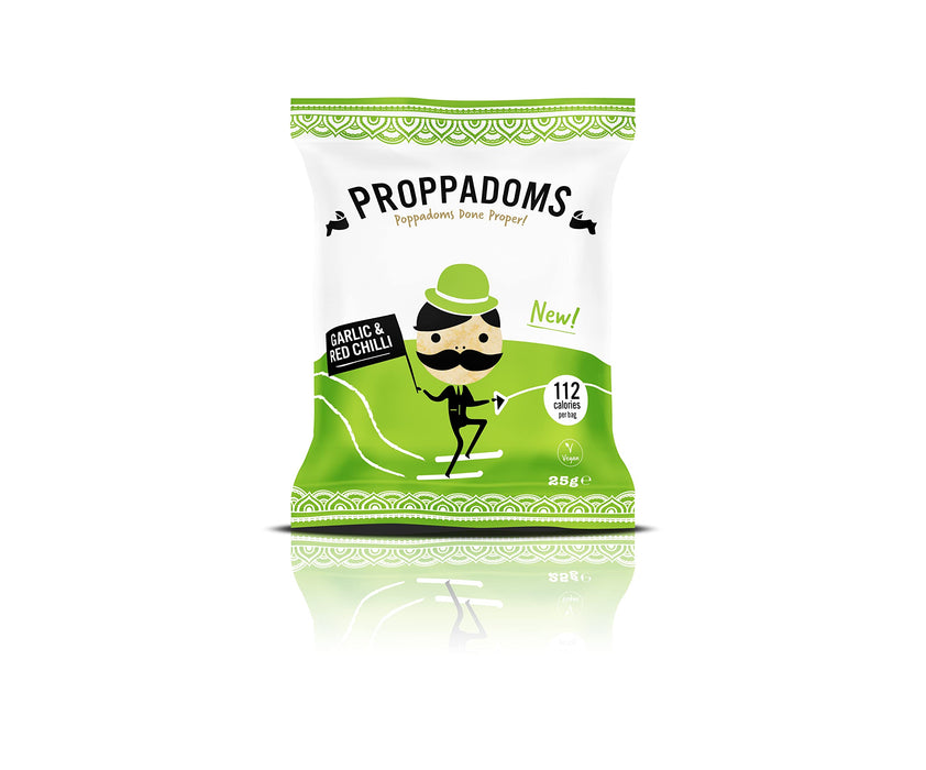 Proppadoms Garlic & Red Chilli Proppadoms 25g