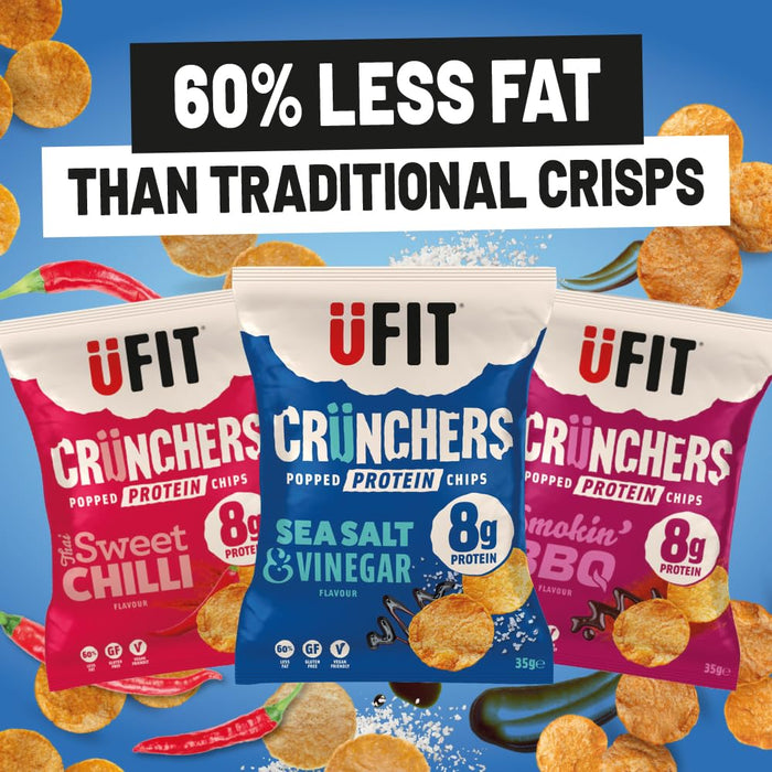 UFIT Crunchers 18x35g Sea Salt \u0026 Vinegar