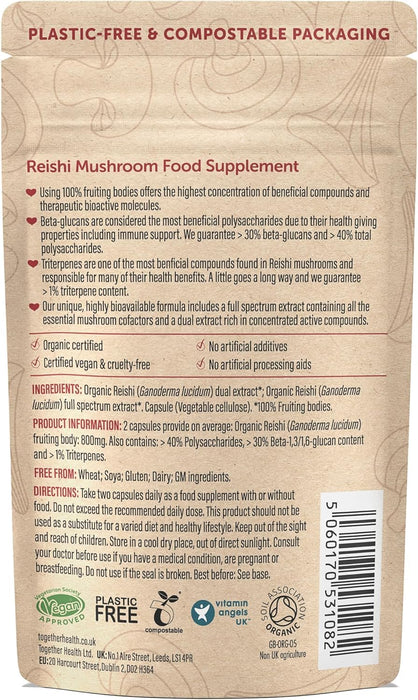 Together Health Organic Reishi - 60 Capsules