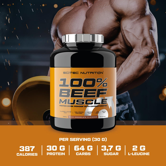 SciTec 100% Beef Muscle, Rich Chocolate (EAN 5999100033641) - 3180g