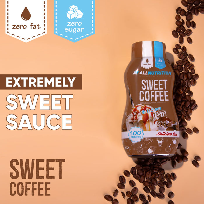 Allnutrition Sweet Sauce, Sweet Coffee - 500 ml. 