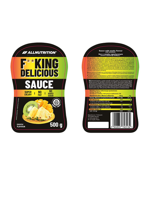 Allnutrition Fitking Delicious Sauce, Cherry - 500g