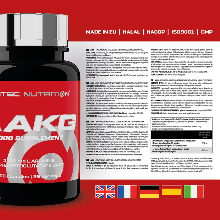 SciTec AAKG, 800mg (EAN 5999100033054) - 100 caps