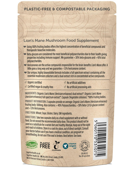 Together Health Organic Lion's Mane - Food Supplement