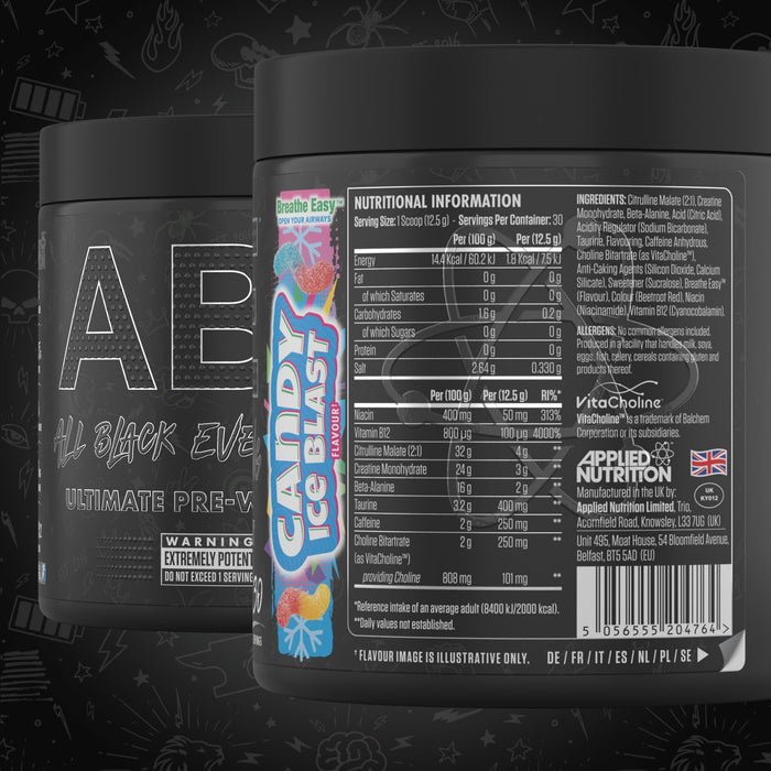 Applied Nutrition ABE - All Black Everything, Candy Ice Blast (EAN 5056555204764) - 375g