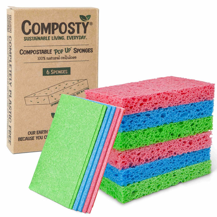 Composty Magic 'Pop-Up' Sponges 6pc