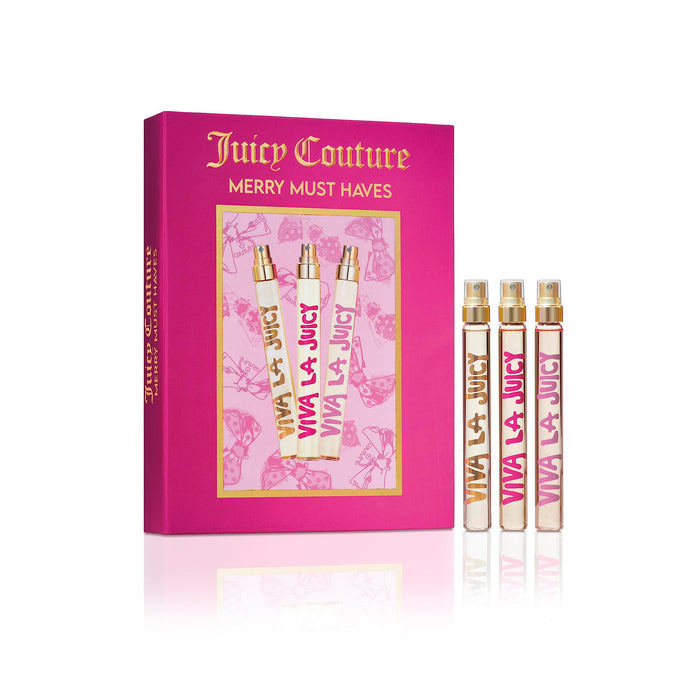 Juicy Couture Mini EDP 10ml Viva La Juicy Spray + EDP 10ml Gold Couture Spray + EDP 10ml Sucre Spray