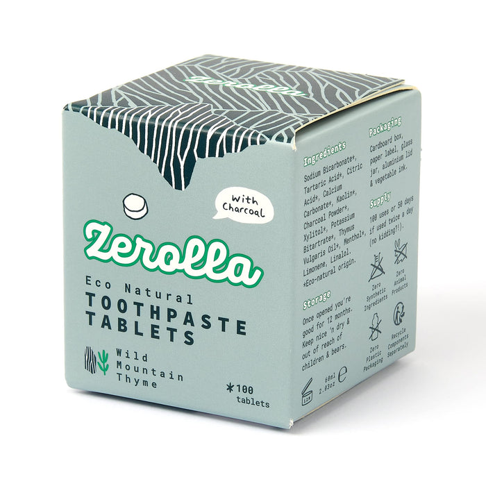 Zerolla Eco Natural Toothpaste Tablets - Wild Mountain Thyme