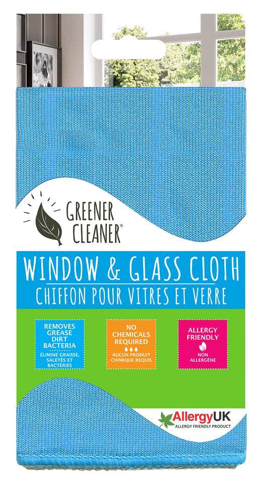 Greener Cleaner Window & Glass Microfibre Cloth 1 Unit 30x35 cm