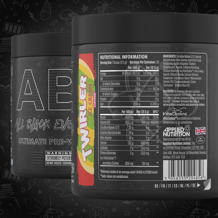 Applied Nutrition ABE - All Black Everything, Twirler Ice Cream (EAN 5056555204856) - 375g