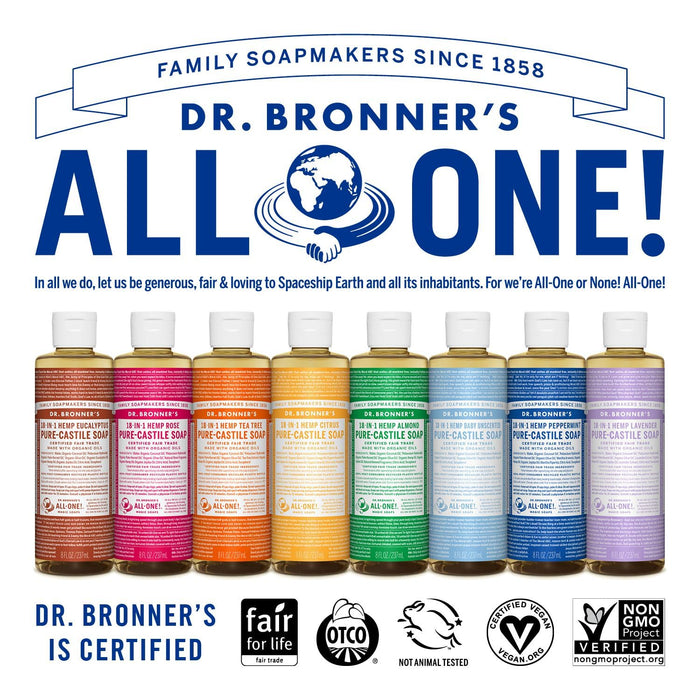 Dr Bronner Almond All-One Magic soap 240ml Organic